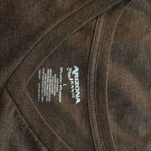 Arizona Jean Company Brown V-Neck Tee